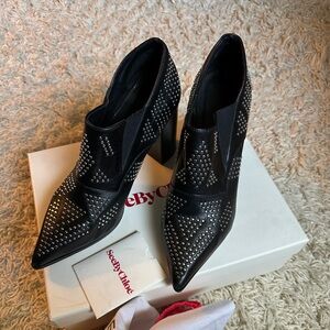 See by Chloe studded low ankle boots size 39